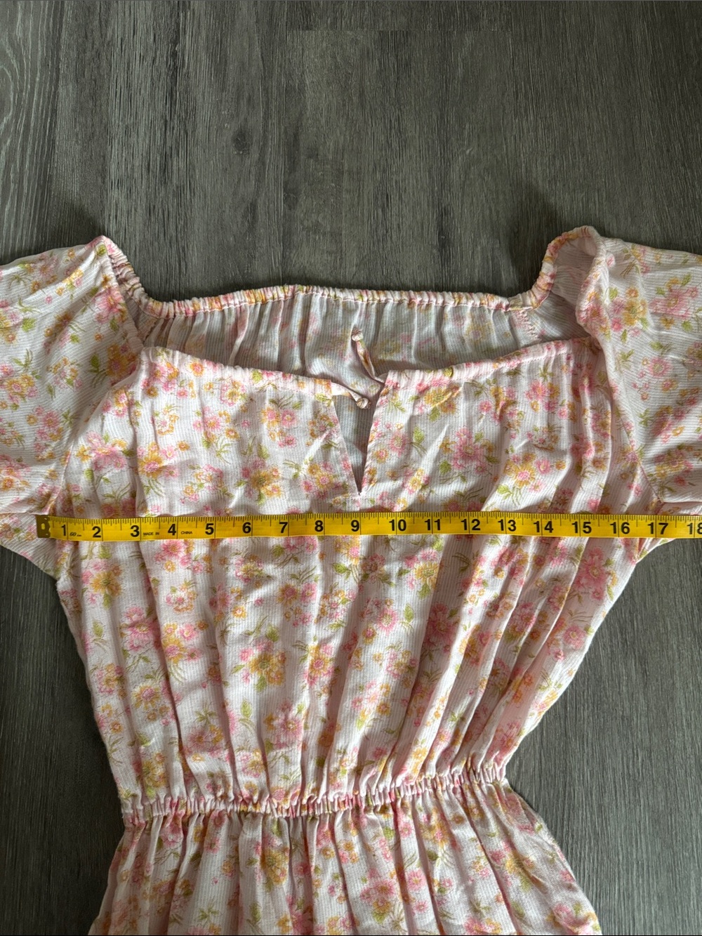 Vintage 70s Pink Floral Peasant Midi Dress - Picture 7 of 11